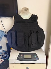 Body Armor Vest with Plates Level II 05/2024