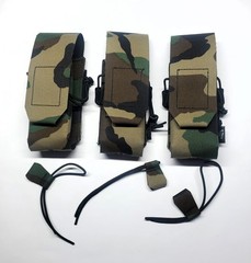 Carcajou Tactical Double Rifle Magazine Pouch – M81 Woodland Camo