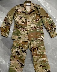 Multicam Camouflage Unisex Cotton Tactical Jacket & Pants Set Size S Regular