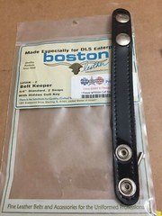 Boston Leather Basketweave Belt Keepers Police you choose style color pattern