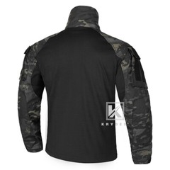 KRYDEX Gen3 Combat Shirt Long Sleeve with Elbow Pads Tops MC Camo Black Airsoft