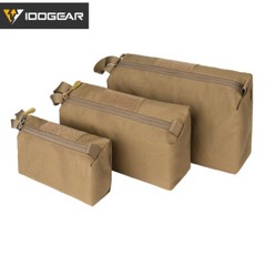 IDOGEAR Tactical Accessory Pouch 3PCS Zipper EDC Pouch Admin Tool Storage Bag RG