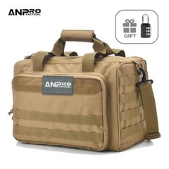 Tactical Range Bag Molle System 600d Waterproof Gun Shooting Pistol Case Pack Kh