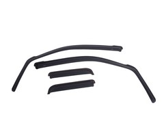 Egr 571395 In-Channel Window Visors Front And Rear Set Matte Black Finish