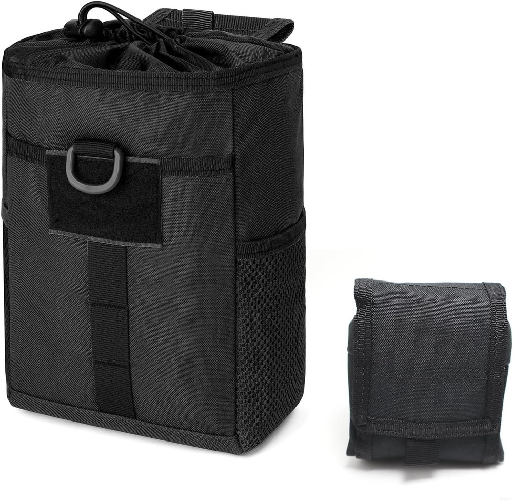 Tactical Molle Dump Pouch Roll-Up Drawstring Magazine Utility Pouch Folding Dump