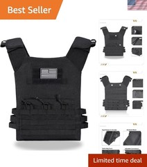 Tactical Outdoors Vest,Fully Adjustable Breathable,Lightweight Modular Paintb…