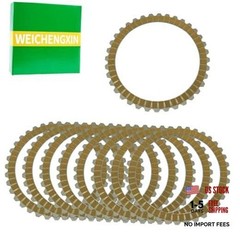 9Pcs Clutch Friction Plates Set for Sportster 883 1200 XL883 XL1200 Dyna Low