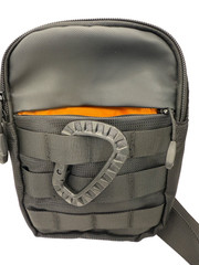 Black NWOT Tactical Crossbody Bag MOLLE Sling Shoulder Pouch with Carabiner