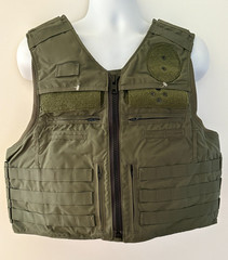 SAFARILAND Bothell Oregon City Armor Plate Carrier Front Open S/M Green Molle