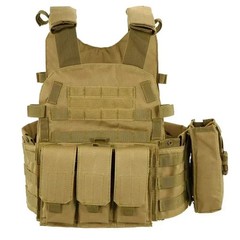 Adjustable Tactical Vest MOLLE Combat Vest for Airsoft Hunting Hiking