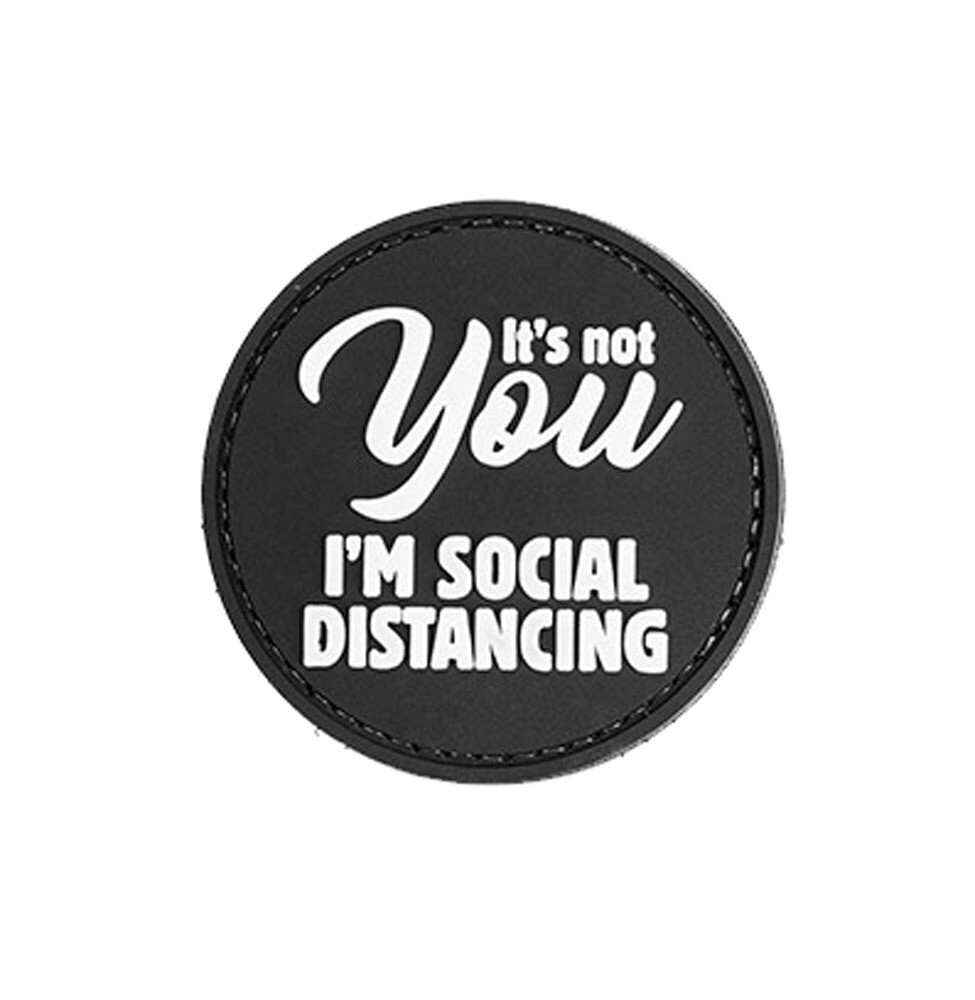 G-Force It’s Not You I’m Social Distancing Circle Patch – Black