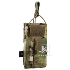 KRYDEX Fast Draw Single 5.56 & Pistol Magazine Pouch Mag Carrier MOLLE MC Camo