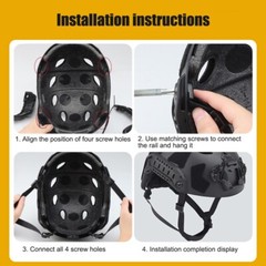 Tactical High-Cut Helmet Suspension for FAST HL-31/32 – Adjustable & Breathable