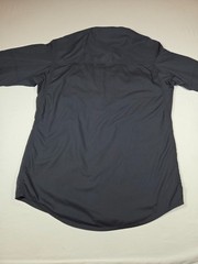 Propper F5312 Mens Tactical Shirt L Long Sleeve Zipper Front Black Ripstop