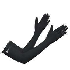 XuoAz Summer-UV-Sun-Protection Gloves Long Driving-Gloves Sunblock Medium Black