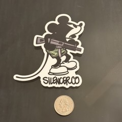 Silencerco Mickey Sticker RARE Shot Show NRA Exclusive