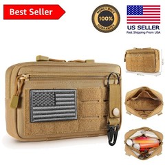 Laser-Cut Tactical Pouch with Modular System & Zipper Closure – Portable Storage