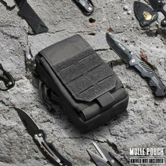 Tactical EDC Molle Pouch Nylon Tool Kit Waist Belt Bag Pack Mobile Phone Pocket