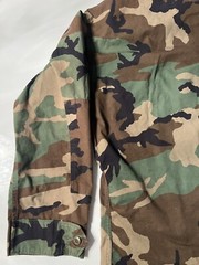 Military Jacket BDU Adult M Short Woodland Camouflage Combat Armed Forces