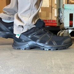HAIX 42.1 Low Black Eagle Safety Boot, 9US, Medium, Black, 9, 610013M-9
