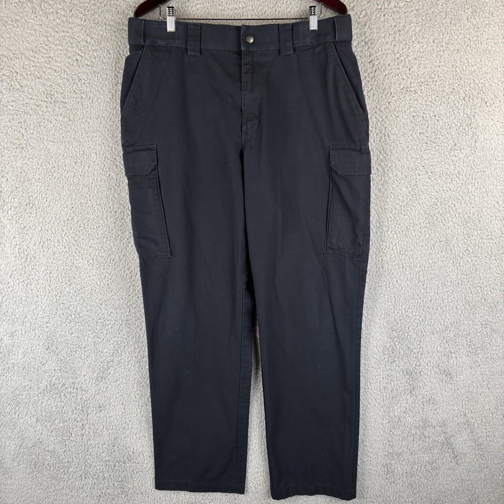 5.11 Tactical Cargo Pants Mens 38×32 Navy Ripstop EMS EMT Duty Adjustable Waist