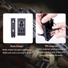 1/2/3Pcs Tactical Molle Magazine Pouch 5.56 9mm Rifle Rifle Mag Carrier Holder