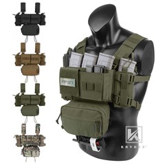 KRYDEX MK3 MK4 Micro Fight Chest Rig Chassis Tactical Carrier w/ SACK Dump Pouch