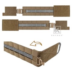 KRYDEX Quick Release Metal Buckle Cummerbund Adapters For AVS FCPC Coyote Brown