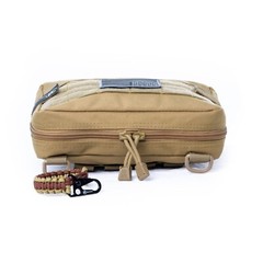 Large Tactical Molle Admin Pouch with Morale Patch and Paracord Tether Super HD