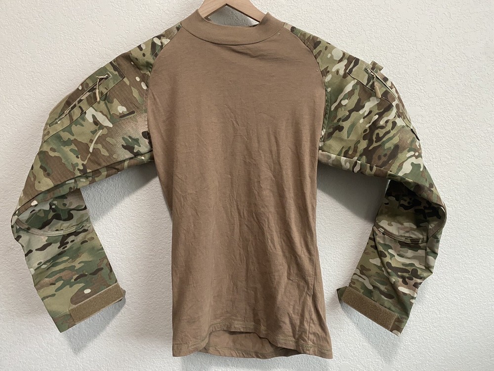 Tru-Spec Shirt Combat Base Layer Small Regular Multicam/ Brown Ocp Camo Cordura