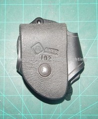 Aker H102-BP Leather Single Handcuff Case Pouch for Shoulder Holster or Belt