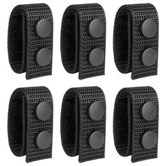 Nylon Belt Keepers for Duty Belt 2¼” Wide with Double Snaps – 6 Pack Tactical…