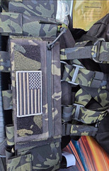 Green/Black Camo Tactical Vest Chest Rig Adjustable Nylon One Size Unisex