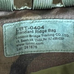 LBT 0404 Ridge Bag Cordura 60L Tactical Raid Rucksack Woodland M81 ALICE Frame