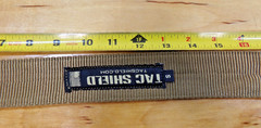 Tac Shield Belt Double Wall Webbing Coyote Brown Steel Buckle 1 3/4″ Wide Size S