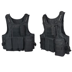 Tactical Military Combat Vest Airsoft Paintball Plate Carrier Assault Molle Vest