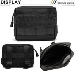 Molle Pouches, Tactical Admin Pouch Compact EDC Utility Gadget Gear Pouch Milita