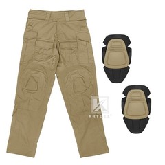 KRYDEX Gen3 Combat Uniform Set Tactical Shirt & Trousers & Knee Pads Khaki