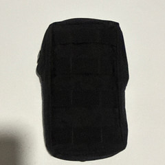 Black Nylon Tactical Gear Bag with Zip Closure and External Pockets
