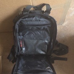 Flying Circle Tactical Backpack Black MOLLE Webbing Padded Straps Nylon