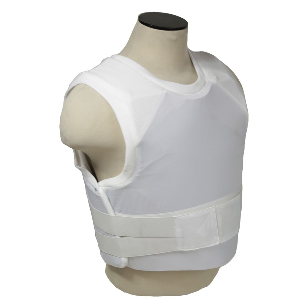 Vism BSI3AVW2XL Concealed Carrier Vest w 2 3A Ball Panels-White 2XL