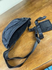 Black Tactical Fanny Pack Waist Bag YKK Zipper Adjustable Strap