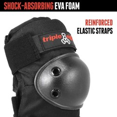 Triple Eight Elbowsaver Elbow Pads (1-Pair) , Black One Size,