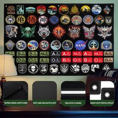 Super Large 47×45 inch Tactical Patch Display Wall Panel Holder Foldable Roll…